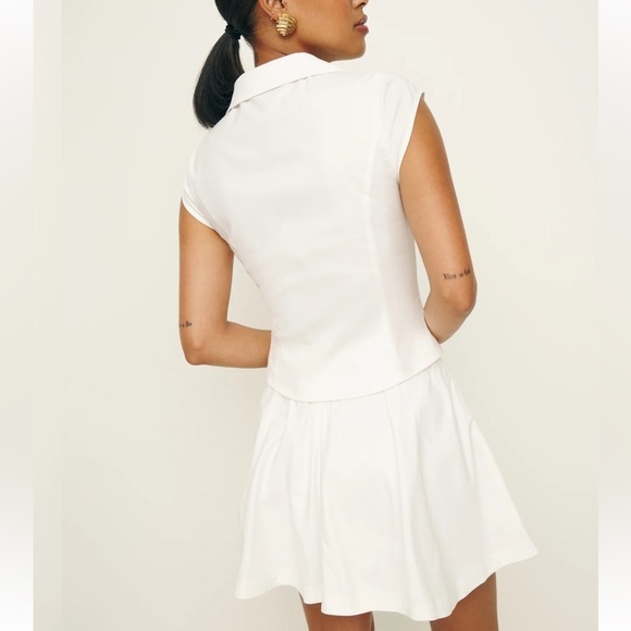Reformation Chrissa Two Piece White NWOT - Picture 3 of 7